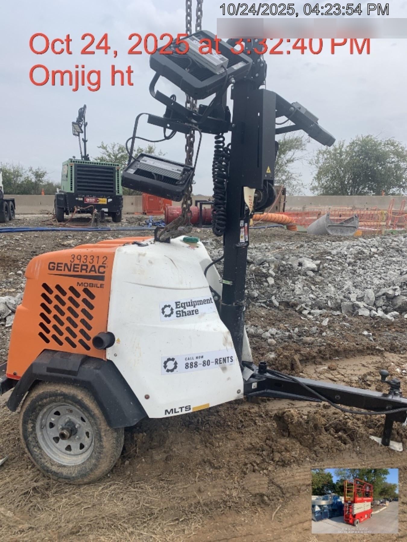 2024 Generac MLT2 Diesel, Flex Switch 120V Input, Powerzone Controller, 
(4) 320W LED Lights, 4kW Generator, 39.9 Gal Fuel Tank, 2" Ball, T3