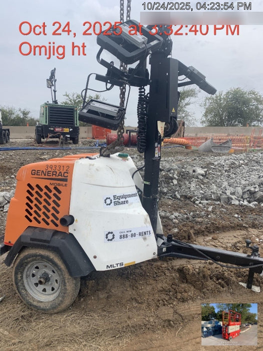 2024 Generac MLT2 Diesel, Flex Switch 120V Input, Powerzone Controller, 
(4) 320W LED Lights, 4kW Generator, 39.9 Gal Fuel Tank, 2" Ball, T3