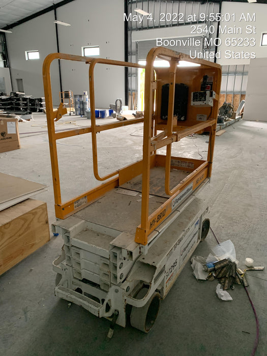 Custom Equipment HB-1430 Hy-Brid Scissor Lift
Platform capacity up to 670 lbs
Working height up to 20 ft
Weighs under 1,700 lbs
Non-marking wheels