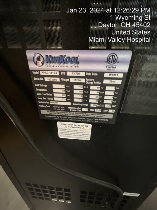 2022 KWIKOOL KPAC1411-2