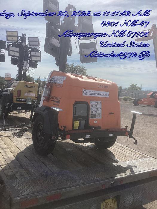 2023 Generac MLT2 Diesel, Flex Switch 120V Input, Powerzone Controller, (4) 320W LED Lights, 4kW Generator, 39.9 Gal Fuel Tank, 2" Ball, T3
