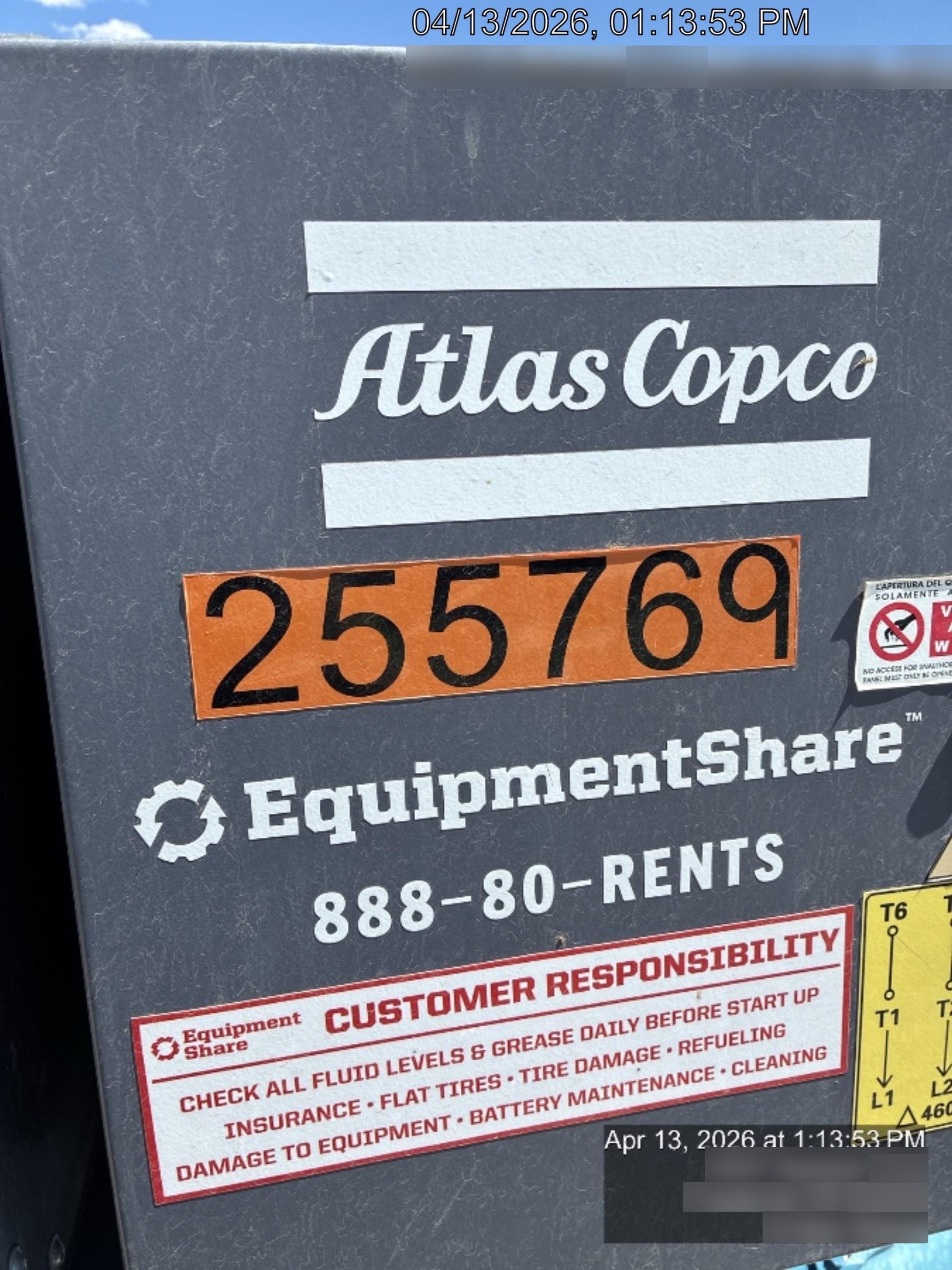 2022 ATLAS COPCO PAC F44 E