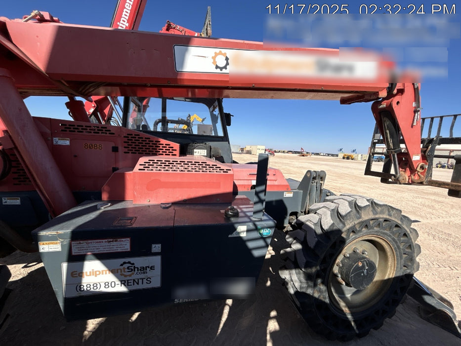 2018 Manitou MTA10055 Manitou MTA 10055 w/Open ROPS, Work Lights/Strobe, Aux Hyd, Solid Tires, Lift Hook, 66" Carriage, 60" Forks