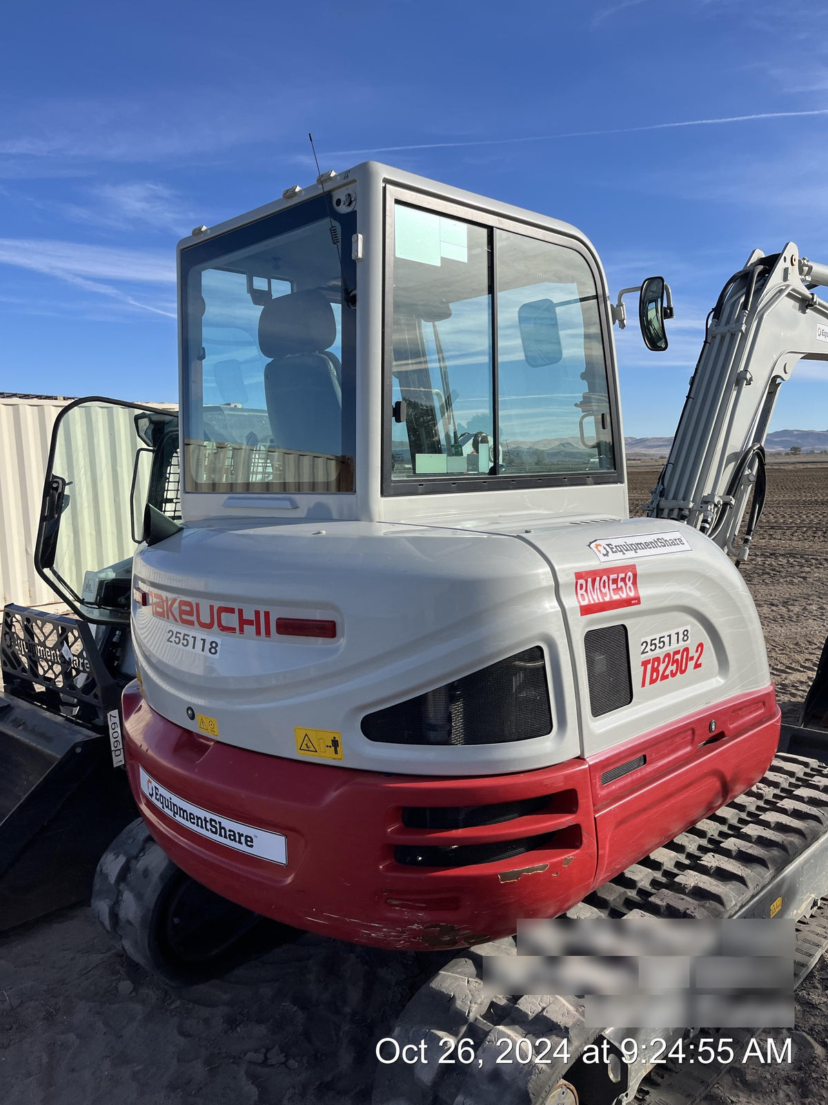 2022 TAKEUCHI TB250-2CR