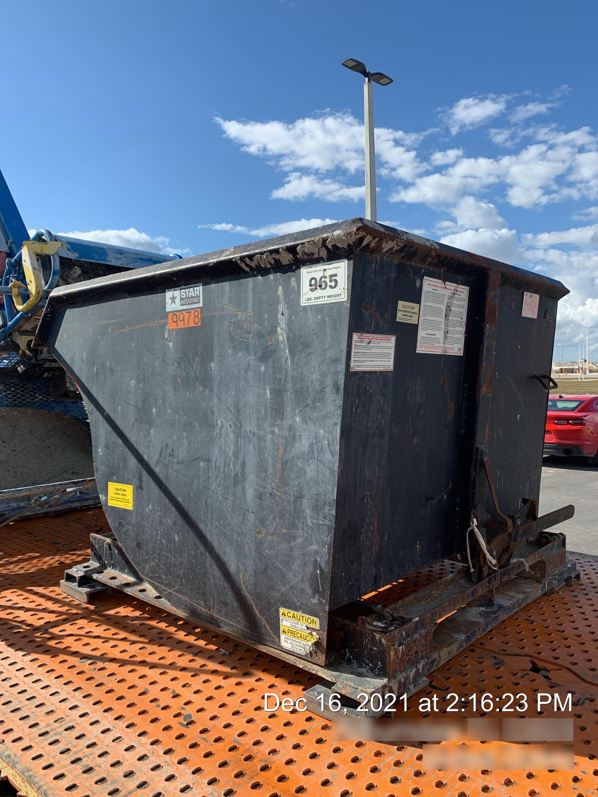 2018 STAR INDUSTRIES M-1820 - Self-Dump Hopper