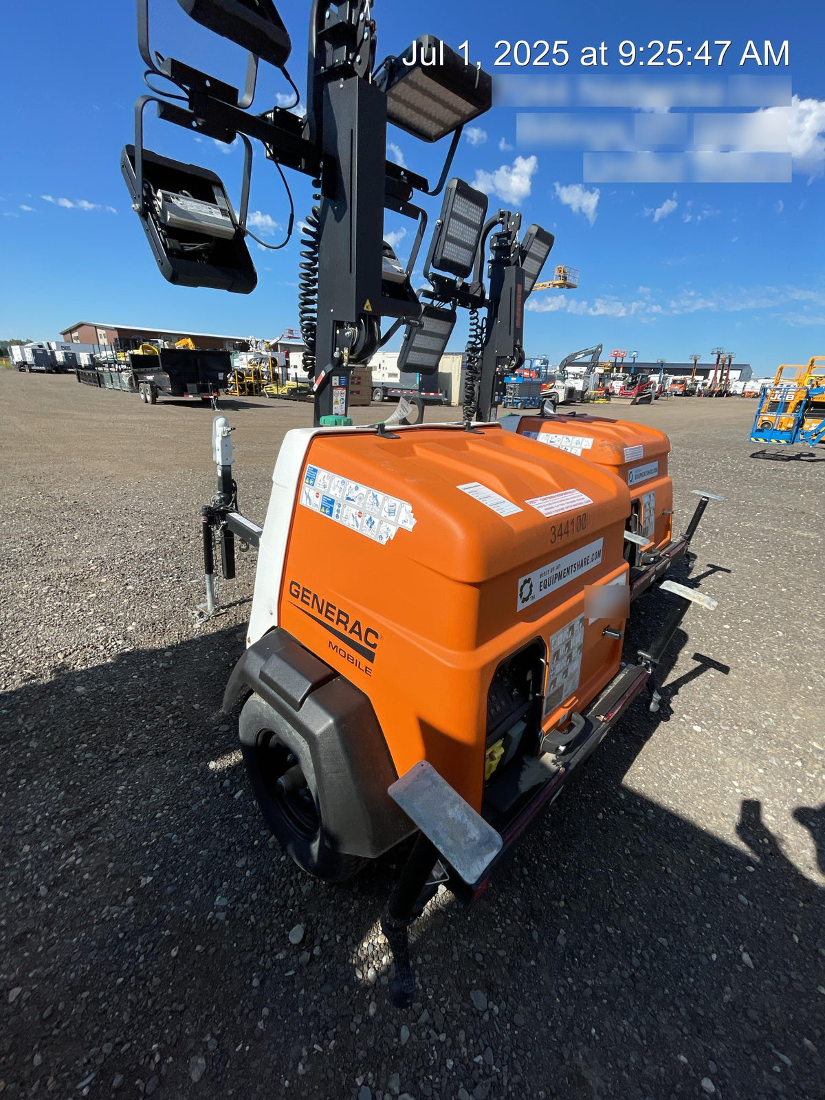 2023 Generac MLT2 Diesel, Flex Switch 120V Input, Powerzone Controller, (4) 320W LED Lights, 4kW Generator, 39.9 Gal Fuel Tank, 2" Ball, T3