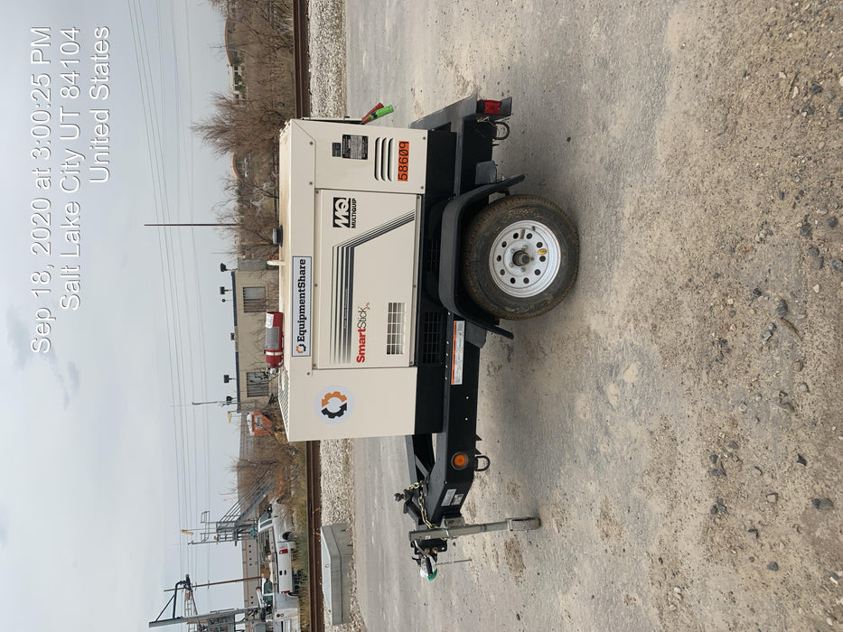 2020 Multiquip DLW400ESA4 400 amp Welder, 14kW, 120/240V, T4F Kubota, Trailer
