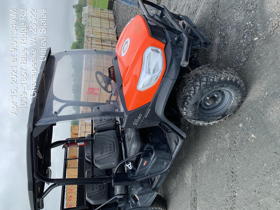 2020 Kubota RTV-X1140W-H Canopy, 4-Seater, Diesel, Windshield Acrylic Clear, Strobe Light, Backup Alarm
