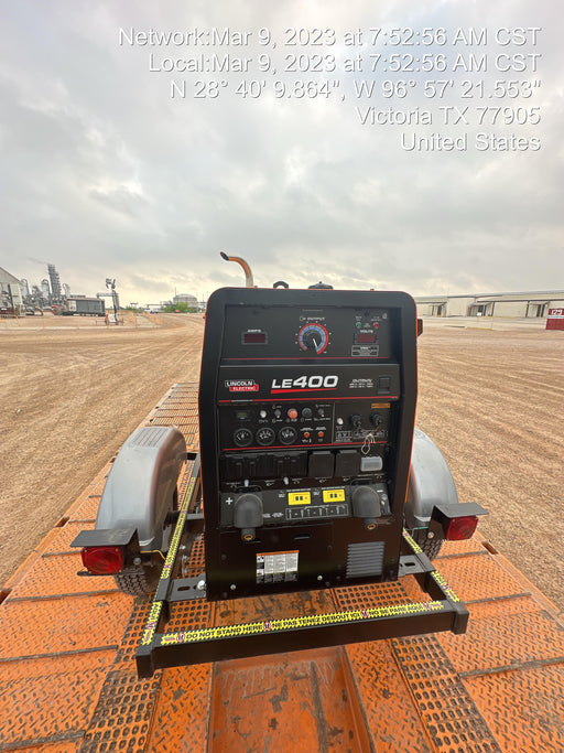 2022 Lincoln Electric LE400 Kubota V1505, Trlr, Cable Rack, Light Kit, ES Decals, T3