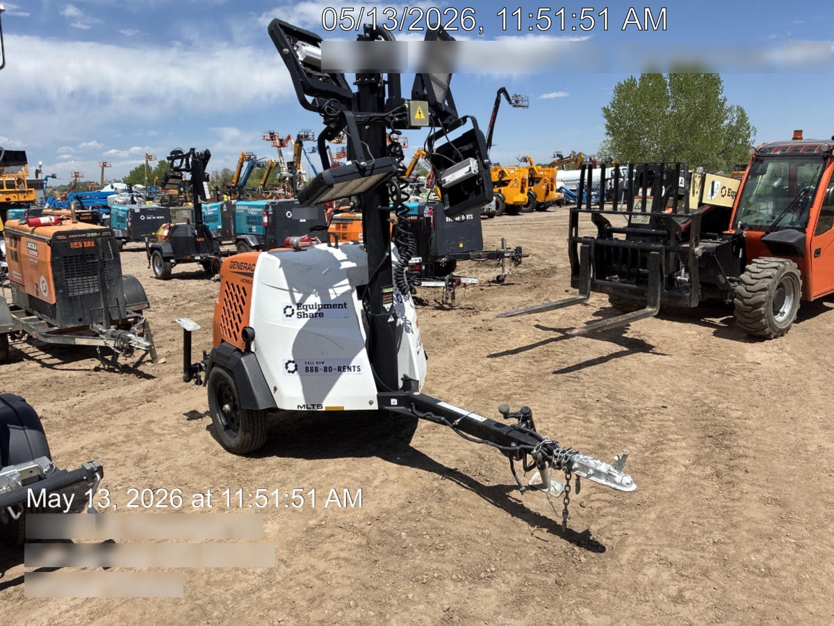 2023 Generac MLT2 Diesel, Flex Switch 120V Input, Powerzone Controller, 
(4) 320W LED Lights, 4kW Generator, 39.9 Gal Fuel Tank, 2" Ball, T3