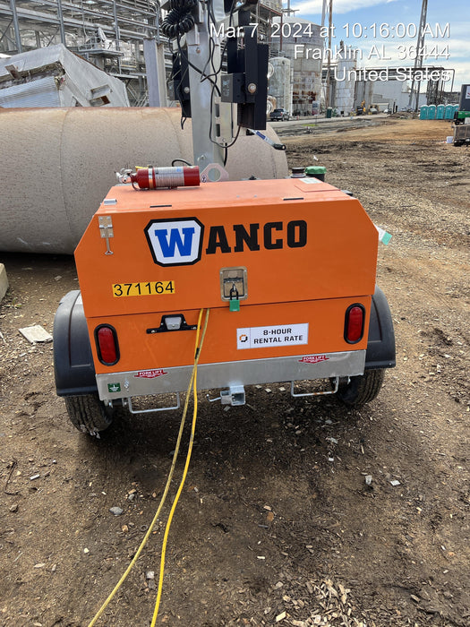 2023 Wanco WLTT-4MM4K Diesel, Deep Sea Controller, Shore Power Plug, Auto Start, (4) 350W LED Floodlights, 4kW Generator, 60 Gal Fuel Tank, 2" Ball, T3
