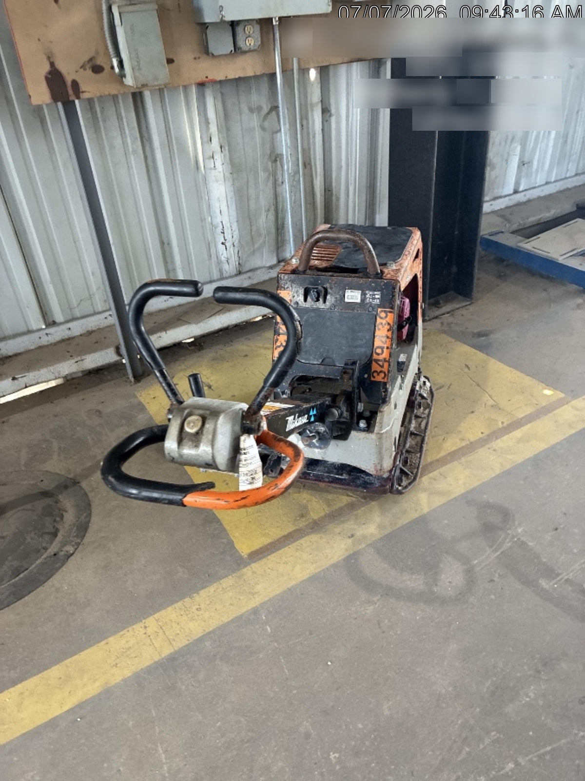 2023 Multiquip MV308GH Honda GX270, 18" Plate, Tachometer