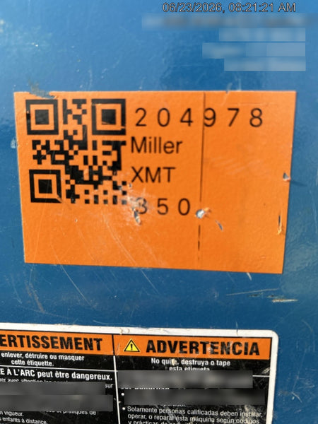 2021 MILLER ELECTRIC XMT 350