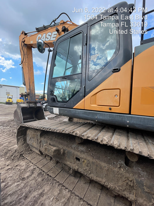 2017 Case CX350D CAB A/C, 13'-3" ARM, STEEL TRACKS