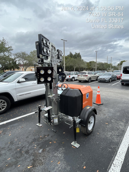 2023 Wanco WLTT-4MM4K Diesel, Deep Sea Controller, Shore Power Plug, Auto Start, (4) 350W LED Floodlights, 4kW Generator, 60 Gal Fuel Tank, 2" Ball, T3