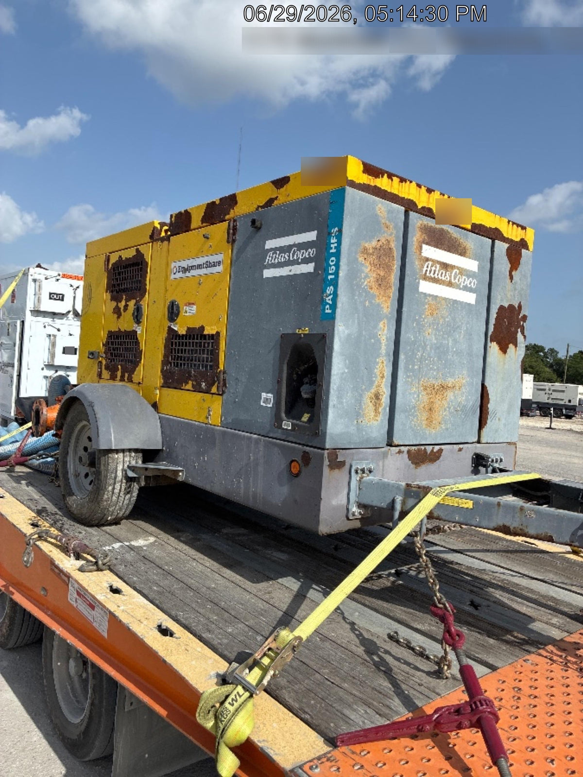 2020 ATLAS COPCO PAS 150 HF CS Enclosed