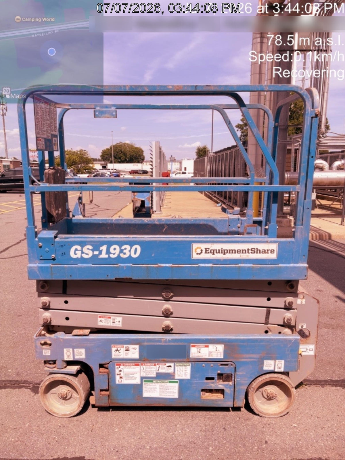 2019 Genie GS-1930 Fixed rails with chain Entry