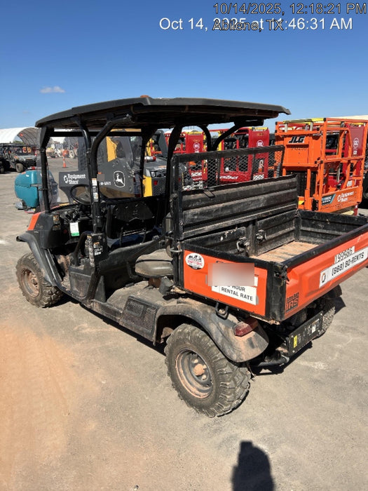 2022 Kubota RTV-X1140W-H Plastic Canopy, Windshield Acrylic Clear, LED Strobe Light, Wire Harness Kit, Back up Alarm