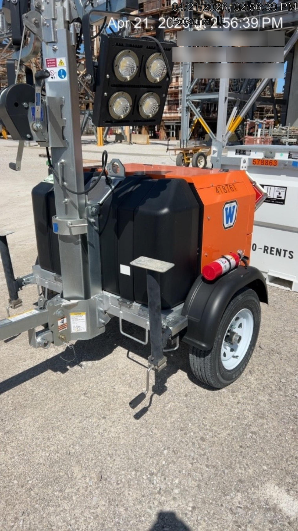 2024 Wanco WLTT-4MM4K Diesel, Deep Sea Controller, Shore Power Plug, Auto Start, (4) 350W LED Floodlights, 4kW Generator, 60 Gal Fuel Tank, 2" Ball, T3
