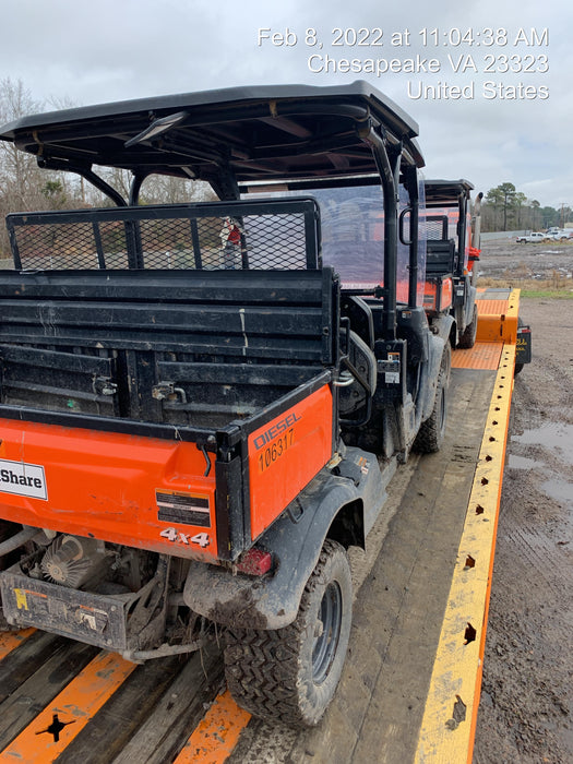 2021 Kubota RTV-X1140W-H Plastic Canopy, Windshield Acrylic Clear, LED Strobe Light, Wire Harness Kit, Back up Alarm