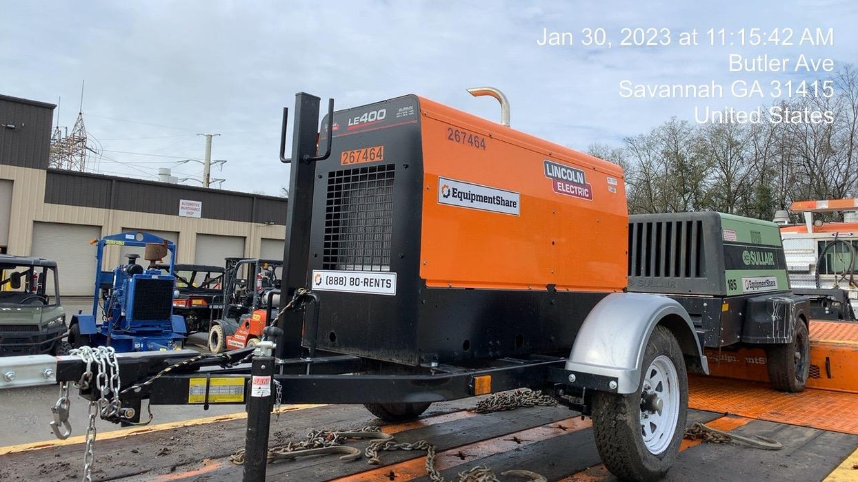 2022 Lincoln Electric LE400 Kubota V1505, Trlr, Cable Rack, Light Kit, ES Decals, T3