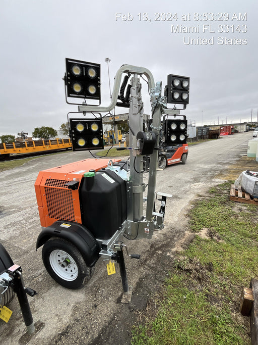 2023 Wanco WLTT-4MM4K Diesel, Deep Sea Controller, Shore Power Plug, Auto Start, (4) 350W LED Floodlights, 4kW Generator, 60 Gal Fuel Tank, 2" Ball, T3