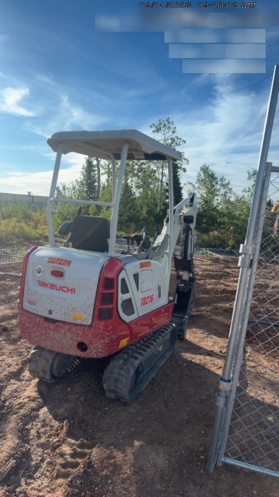 2023 TAKEUCHI TB216R