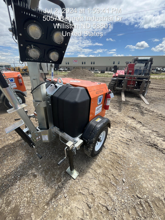 2024 Wanco WLTT-4MM4K Diesel, Deep Sea Controller, Shore Power Plug, Auto Start, (4) 350W LED Floodlights, 4kW Generator, 60 Gal Fuel Tank, 2" Ball, T3