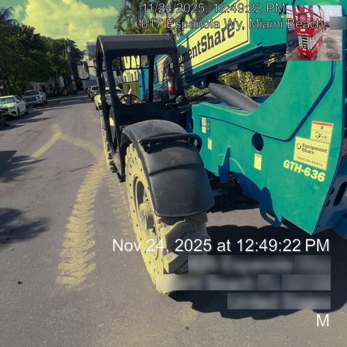 2020 Genie GTH-636 Canopy, Solid Tires, Work Lights, Beacon, Aux Hydraulics, Back up Alarm