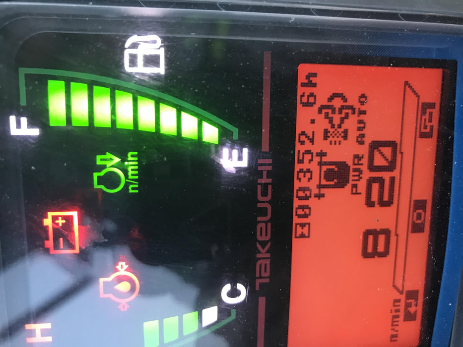 2019 Takeuchi TB260 Canopy, Standard Blade, Auxiliary hydraulics Manual QC, Hydraulic thumb, 12" ,18", 24" Bucket