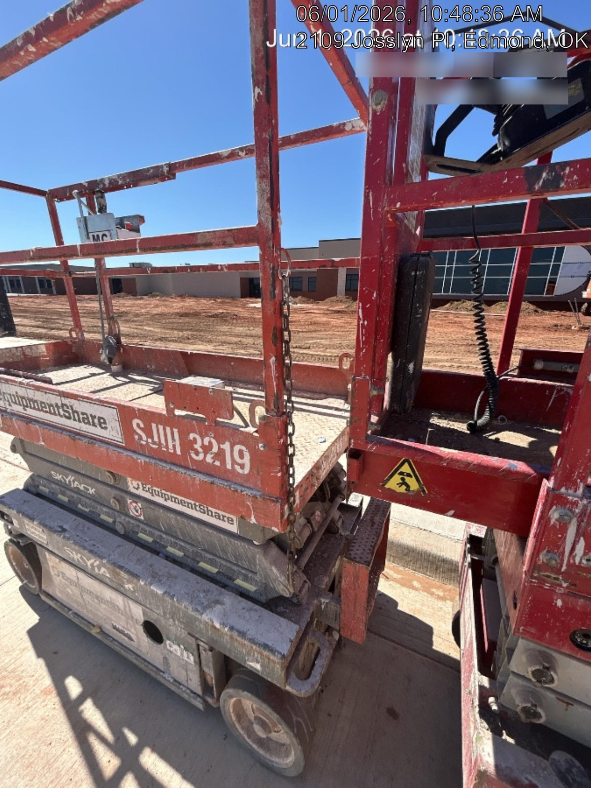 2019 Skyjack SJIII-3219 Standard Options, Trojan Batteries