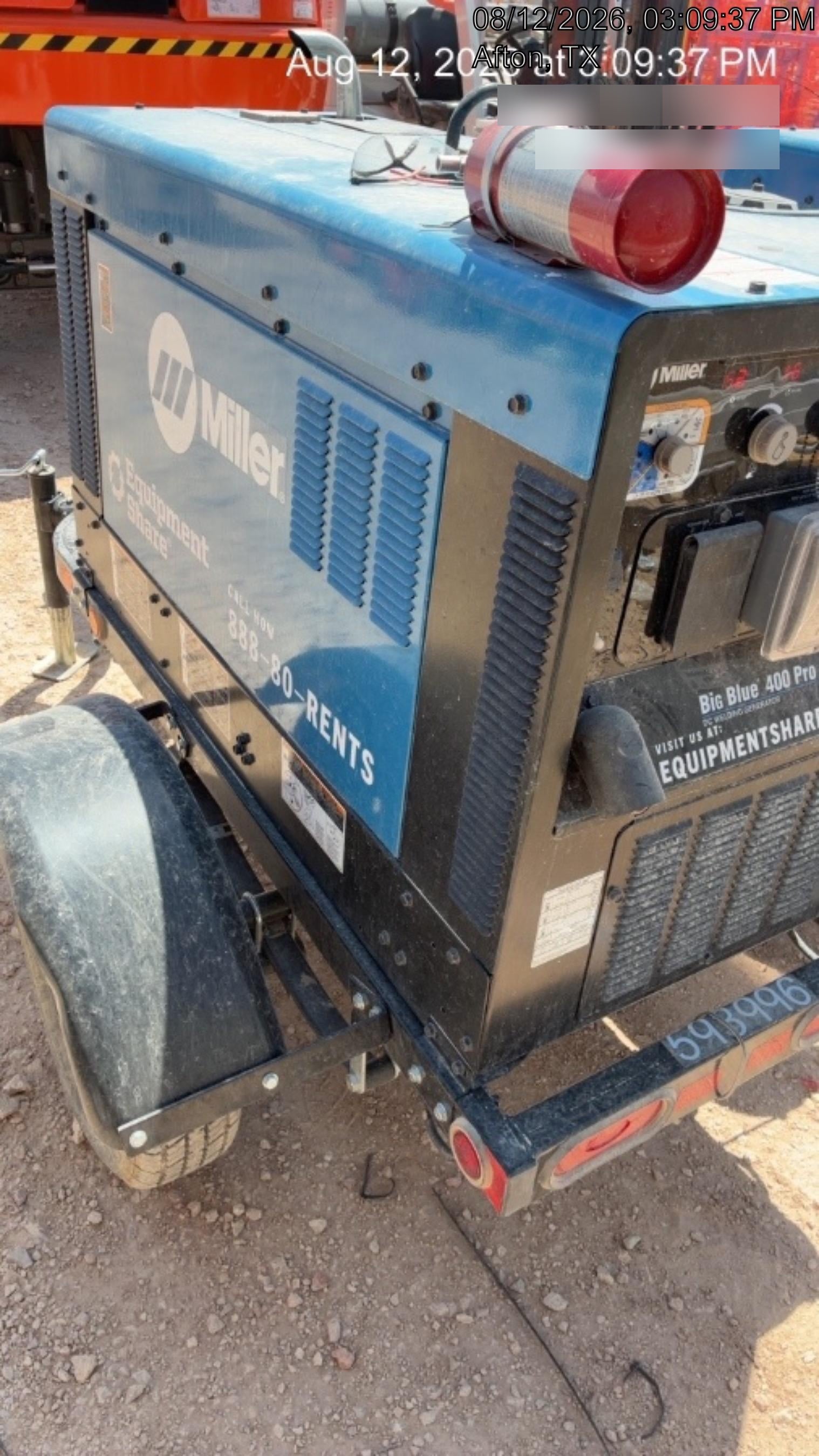 2025 MILLER ELECTRIC BIG BLUE 400