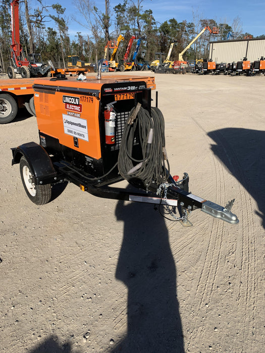 2021 Lincoln Electric Vantage 322 Vantage 322 Ready Pak 3 w/ Decals, ORANGE (includes trailer, cable rack, fender light kit) NO Telematics