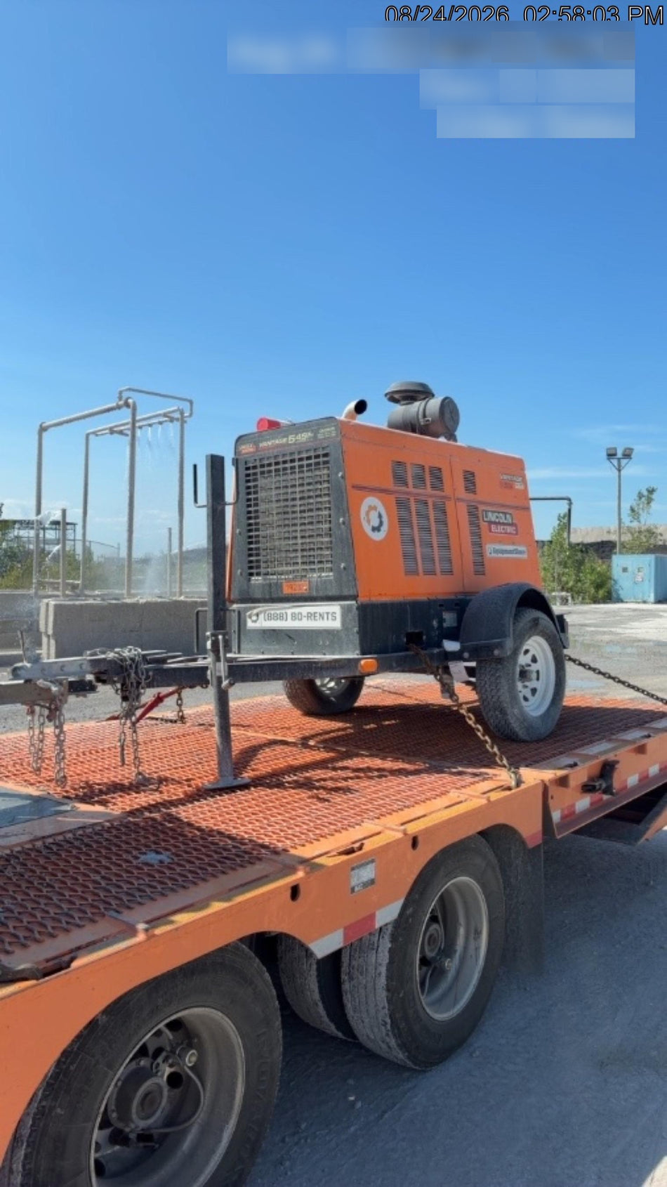 2021 Lincoln Electric Vantage 549X Ready Pak 3, ORANGE (includes trailer, cable rack, fender light kit)