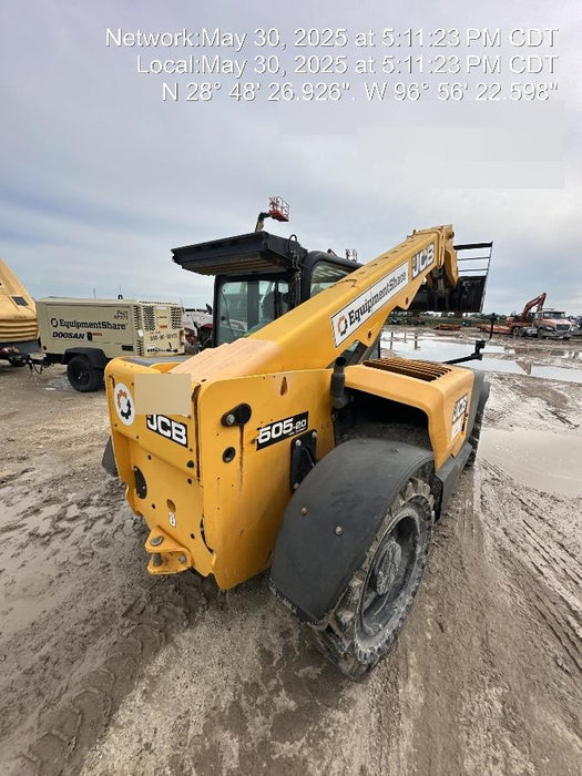 2020 JCB 505-20TC Cab/Heat/Air, Solid Tires, Work Lights, Beacon, Aux Hydraulics, Back up Alarm, ES Decals