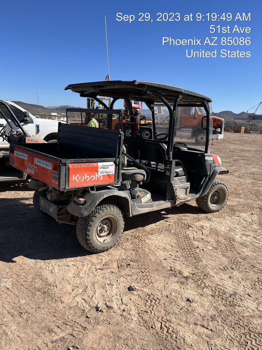 2022 Kubota RTV-X1140W-H Plastic Canopy, Windshield Acrylic Clear, LED Strobe Light, Wire Harness Kit, Back up Alarm