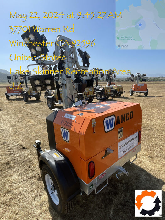 2024 Wanco WLTT-4MM4K Diesel, Deep Sea Controller, Shore Power Plug, Auto Start, (4) 350W LED Floodlights, 4kW Generator, 60 Gal Fuel Tank, 2" Ball, T3