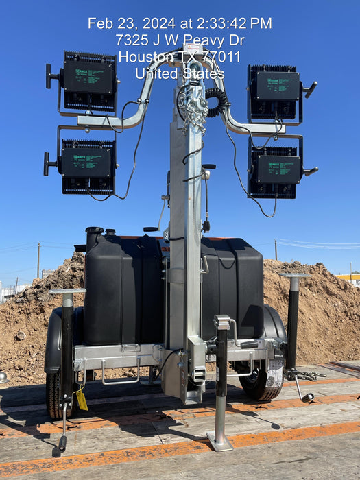 2024 Wanco WLTT-4MM4K Diesel, Deep Sea Controller, Shore Power Plug, Auto Start, (4) 350W LED Floodlights, 4kW Generator, 60 Gal Fuel Tank, 2" Ball, T3