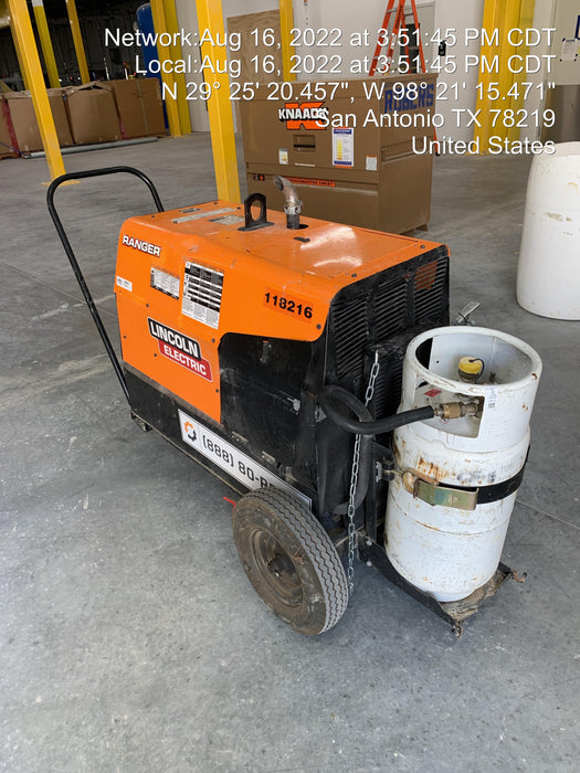 2020 Lincoln Electric Ranger 305 LPG Kohler Engine, One-Pak