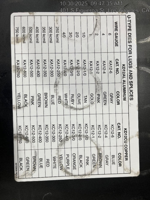 2025 GREENLEE KD12CU