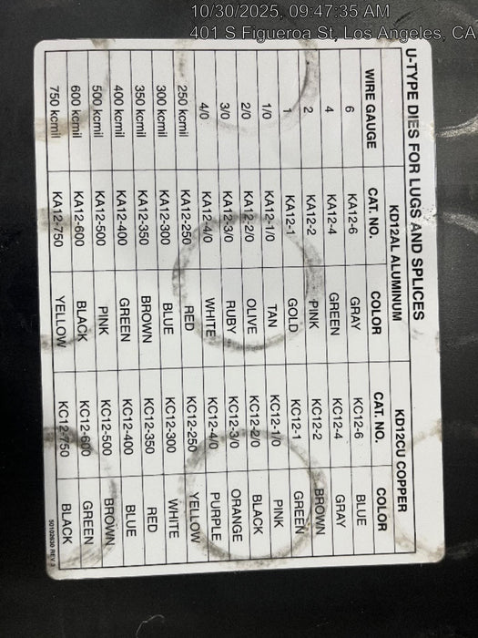 2025 GREENLEE KD12CU