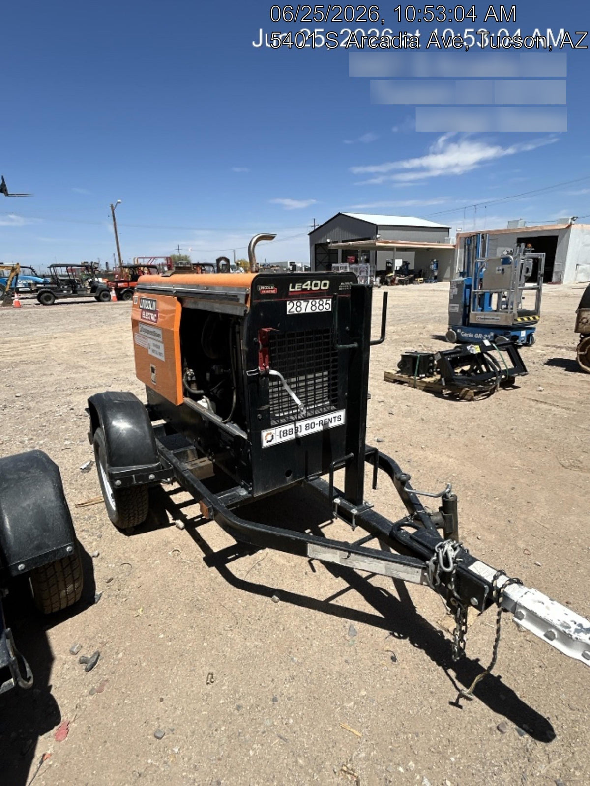2023 Lincoln Electric LE400 Kubota V1505, Trlr, Cable Rack, Light Kit, ES Decals, T3