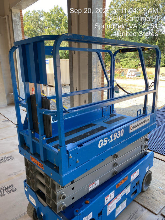 2020 Genie GS-1930 Fixed rails with chain entry gate - Pre A92.20