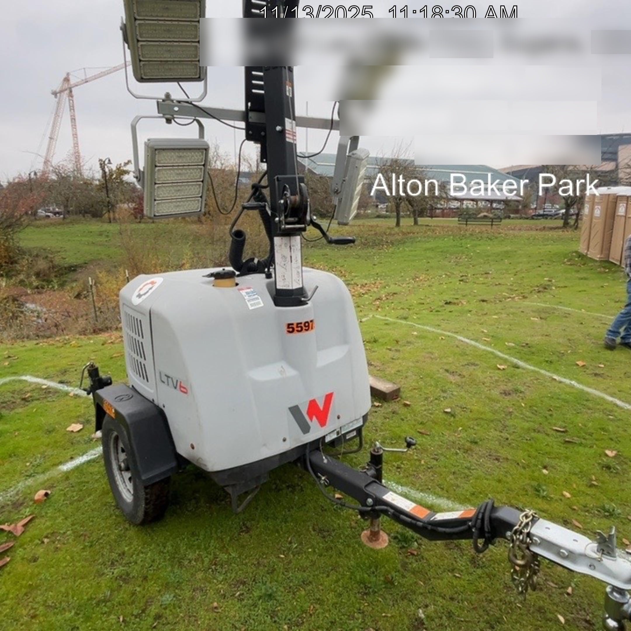 2019 Wacker Neuson LTV6K-LED Standard LED Towable Light Tower w/None