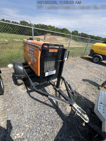 2021 Lincoln Electric Vantage 322 Vantage 322 Ready Pak 3 w/ Decals, ORANGE (includes trailer, cable rack, fender light kit) NO Telematics