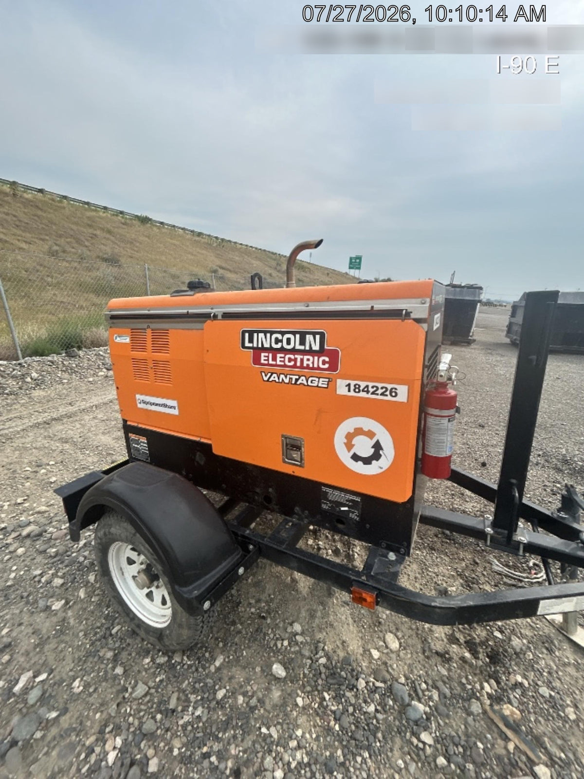 2021 Lincoln Electric Vantage 322 Vantage 322 Ready Pak 3 w/ Decals, ORANGE (includes trailer, cable rack, fender light kit) NO Telematics