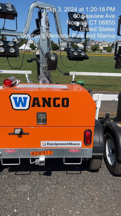 2024 Wanco WLTT-4MM4K Diesel, Deep Sea Controller, Shore Power Plug, Auto Start, (4) 350W LED Floodlights, 4kW Generator, 60 Gal Fuel Tank, 2" Ball, T3
