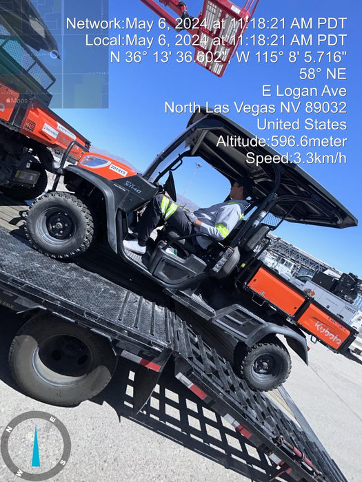 2022 Kubota RTV-X1140W-H Plastic Canopy, Windshield Acrylic Clear, LED Strobe Light, Wire Harness Kit, Back up Alarm