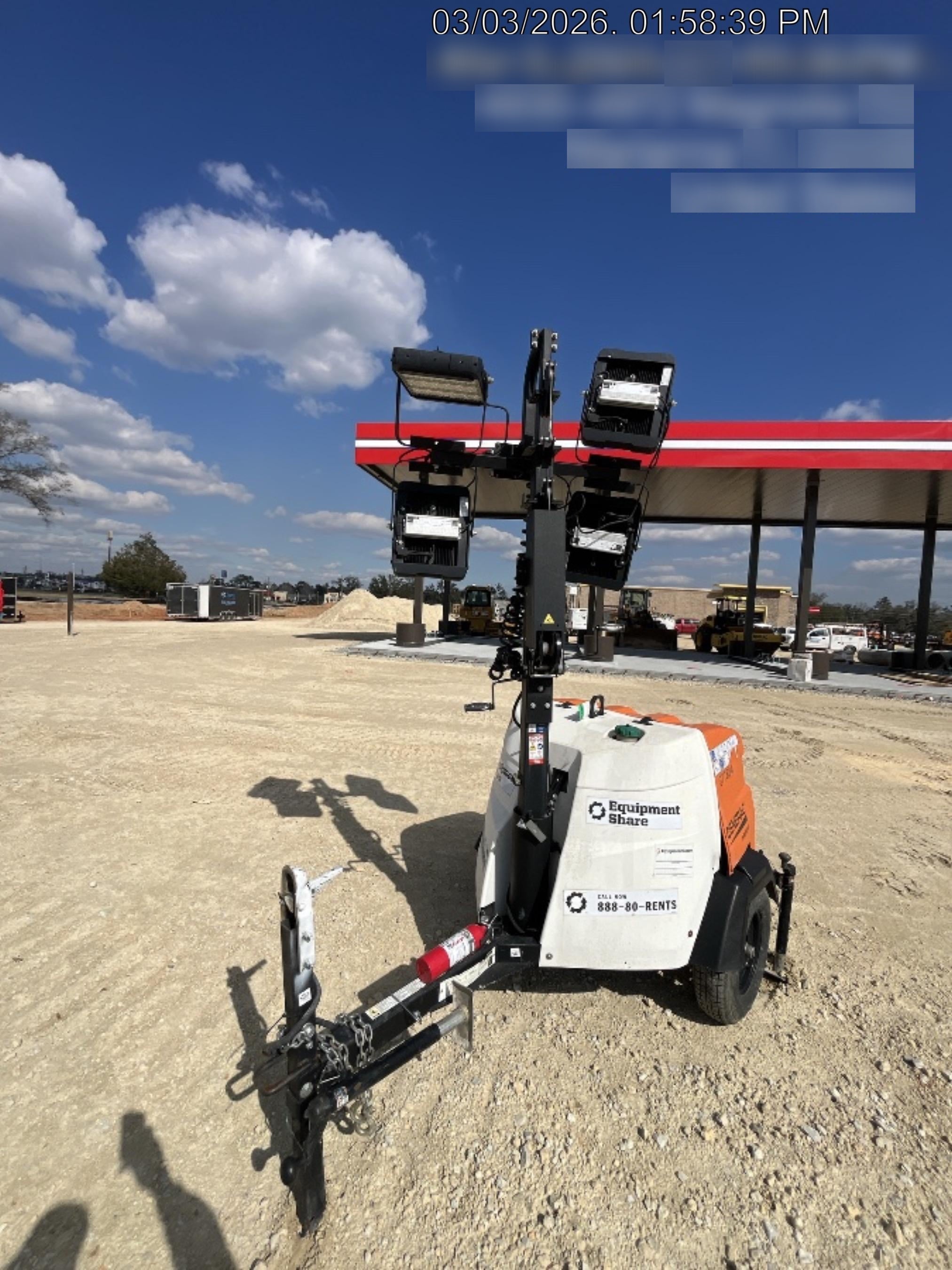 2023 Generac MLT2 Diesel, Flex Switch 120V Input, Powerzone Controller, 
(4) 320W LED Lights, 4kW Generator, 39.9 Gal Fuel Tank, 2" Ball, T3