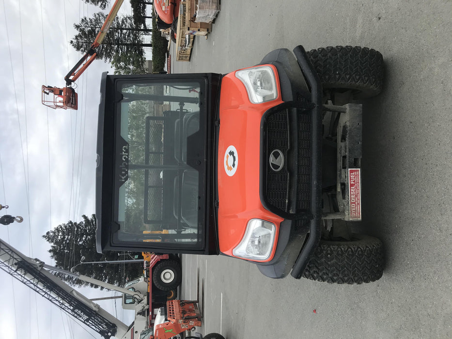 2019 Kubota RTV-X1140W-H 4wd Utility Cart, LED Strobe, Windshield Tempered Glass, Plastic Canopy, Wire Harness Kit, Backup Alarm